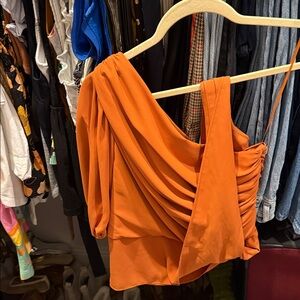 REVOLVE Vibrant Orange One-Shoulder Top
